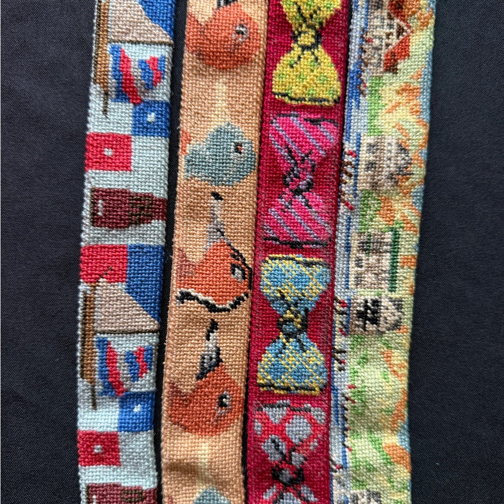 Kneedlepoint Men's Belt Set-vintage